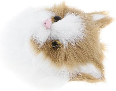 D Dolity Juguete De Animales De Peluche Gato Esponjoso De Imitacion Adorno De Bolso Ropa Regalo De Fiesta Cumpleanos Para Mujer Amarillo Amazon Es Juguetes Y Juegos