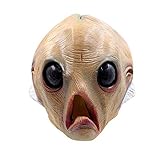 PartyCostume Latex Hunam face Mask (Double Chin)