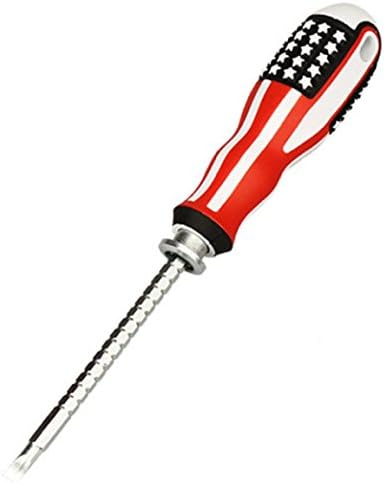 RoseAmor American Flag Hand Tools Straight Cross Head Multi-fuction Magnetic Removable Telescopic Screwdriver
