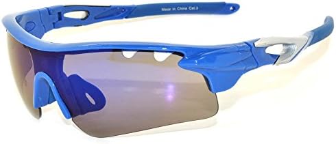 Men’s Full Shield Mirror Lens Wrap Around Sunglasses Sport Cycling Running