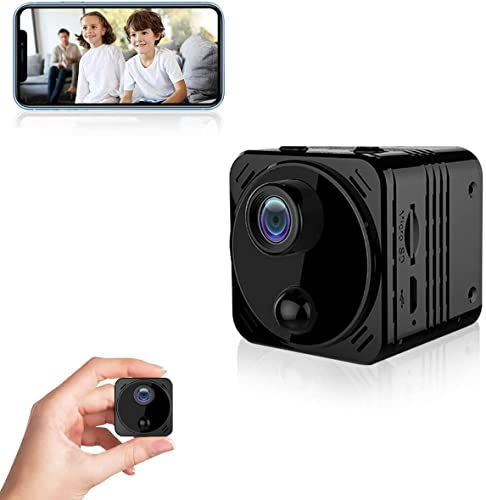 4K HD Spy Camera Wireless Hidden Camera WiFi Long Battery Life Mini Real-time Remote View Mini Convert Camera with Phone APP Night Vision Motion Sensor Security Surveillance Cam for Car