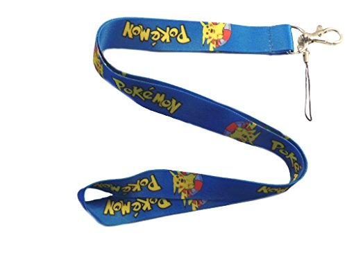 Blue Heron 19" Lanyard with Gift Box- Blue Pokemon with Pikachu