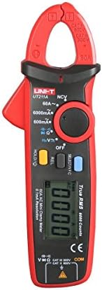 UNI-T UT211A High Resolution True RMS Mini Clamp Meters Auto Range V.F.C. NCV Capapictance Tester W/ Relative Mode