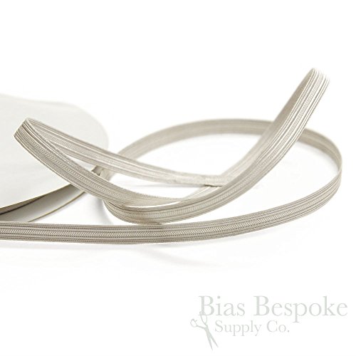 5 Yard of FLINT 1/4" Double-Stripe Metal Wire Bullion Trim, Silver