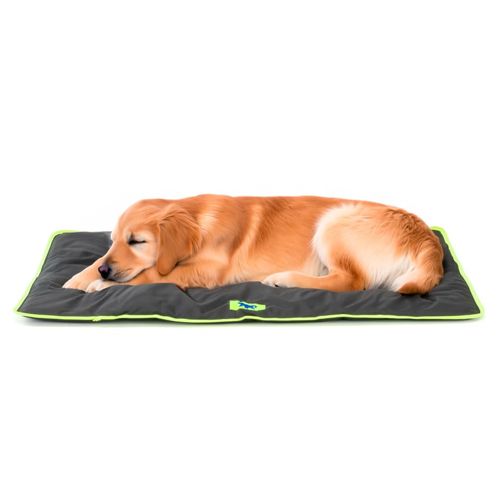 Ferplast Dog Mat - Large Washable Dog Bed - Waterproof & Scratchproof - Car, House, Kennel & Basket Mat - Soft - 98 x 65 CM, L, BLACK — image 1