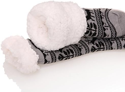 Dosoni Women Fuzzy Slipper Socks Winter Soft Warm Fleece Lining Christmas Gift Socks