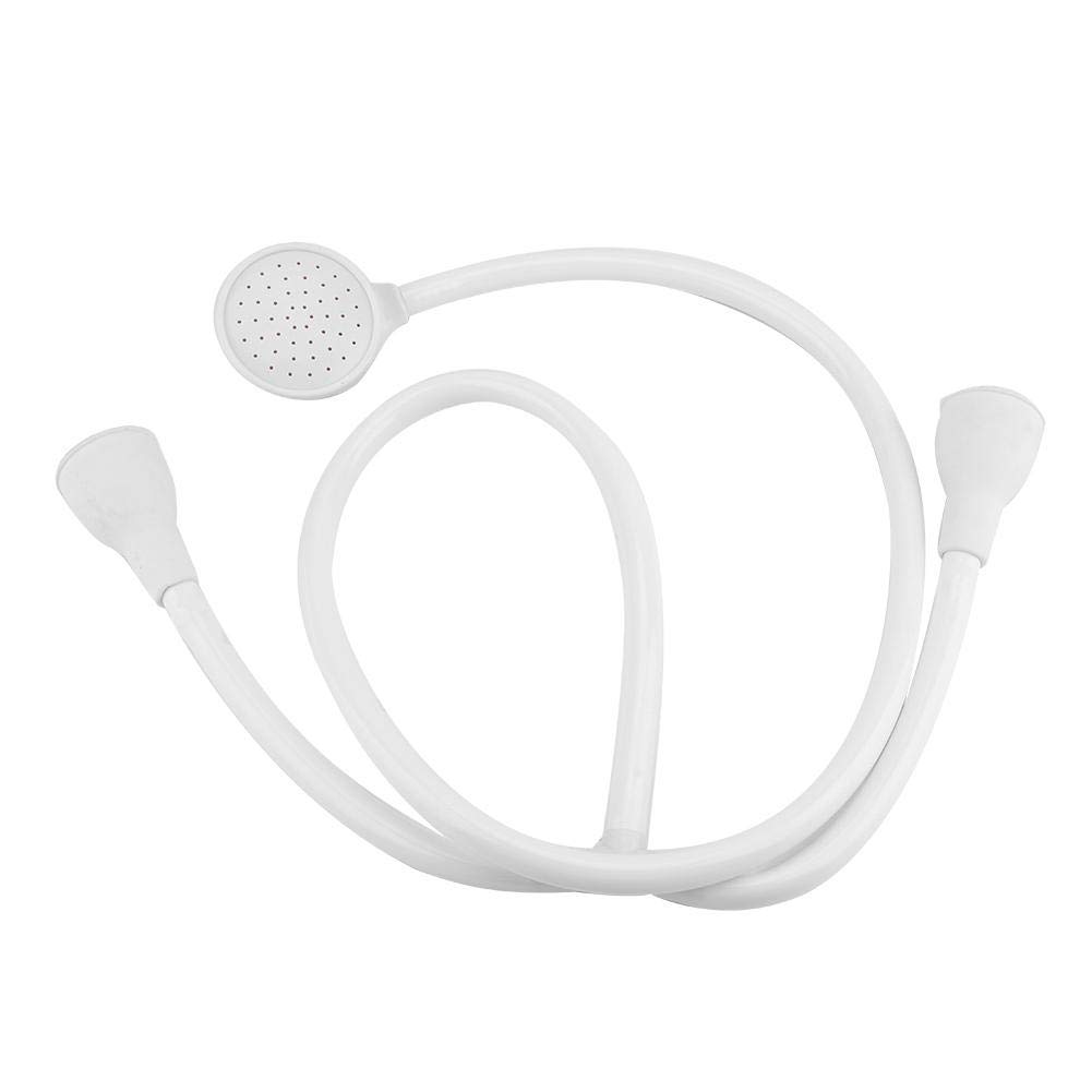 Fdit 1.2M Double Tap Connection Push On Bath Sink Shower Head Handheld Showers Hose Water Spray Pet Hair Dresser G1/2" Connector Thread