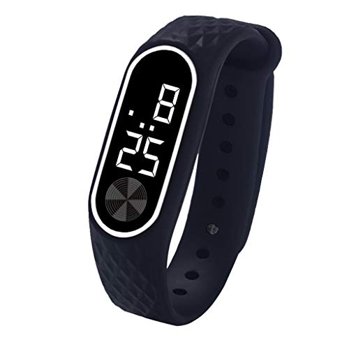 Sports Watch,Hot Sale! LED Digital Display Bracelet Watch Children's Students Silica Gel Sports Watch(Multicolor)