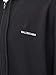 CraveLook Men's Oversized Embroidery Small Logo Zip Up Hoodie Black