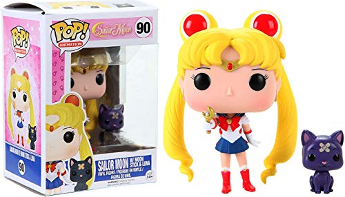 Funko Pop! Animation Sailor Moon #90 with Moon Stick and Luna (Exclusive)