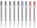 MUJI Gel Ink Ball Point Pen 0.38mm, Black-5pcs, Blue-2pcs & Red-2pcs Set, Made in Japan