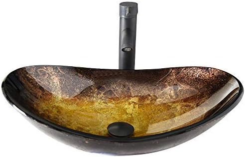 Amazon Com Boat Shape Bathroom Artistic Glass Vessel Sink Free