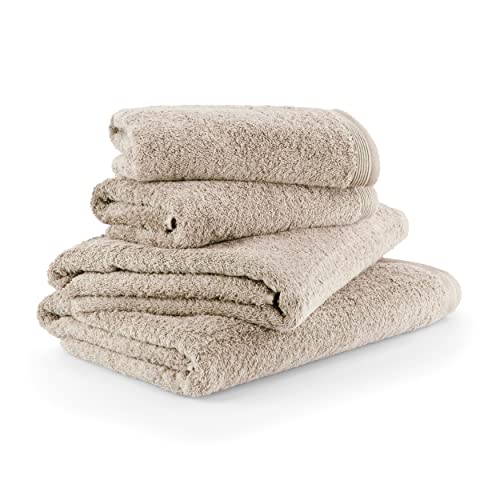 Möve Superwuschel 017259076-713 - Juego de 2 Toallas de baño de 80 x 150 cm y 2 Toallas de Mano de 50 x 100 cm, Fabricado en Alemania, 100% algodón, Cachemira