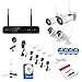 XMARTO [Expandable 8CH] Wireless Security Camera System, 2pc WiFi [PTZ Cameras Outdoor] + 2pc Bullet IP Cameras for Home Surveillance, 8CH 1080p NVR (Built-in Router, Auto Pair, Mobile View, 1TB HDD)