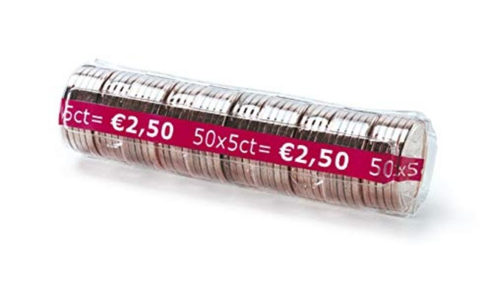 CECONCEPT Transparent Coin Holder Pack of 100 Holders 0.05 Euro