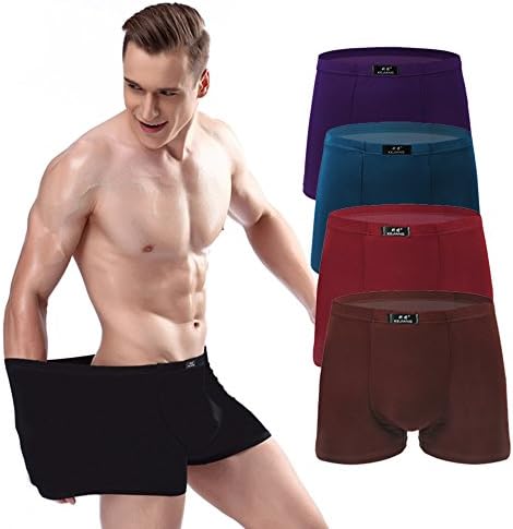 COINED Men's Sexy Modern Underpant Big Size Shorts Classic Boxer With Elastic Waistband 5 Pack XL