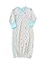 Parade Organics Organic Baby Printed Kimono Gown, Teal Stars, Newborn