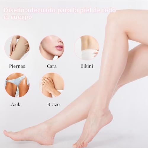 JDF3CISH 2 En 1 Rasuradora Electrica Mujer, Depiladora Electrica Portátil, Flawless Depilador Facial, USB Recargable, Uso en Seco y Húmedo, No Irritante,para Bikini Axilas Piernas Facial Brazos (Rosa）