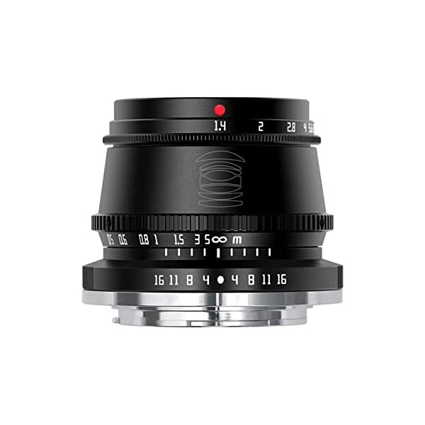 TTArtisan 35mm F1.4 Objektiv APS-C MF Kameraobjektiv kompatibel mit FX Mount Kameras X-A1 X-A10 X-M1 X-M2 X-H1 X-T20 X-T3 X-T4 X -T100 X-T200 X-T30 X-PR01 XS10 und mehr.(schwarz) – Bild 3