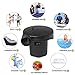 WEY&FLY Electric Air Pump, Portable Quick-Fill Air Pump 3 Nozzles, Air Mattress Pump 110V AC/12V DC, Perfect 2 in 1 Inflator Deflator Inflatable Boat &Pool Toys(8213)