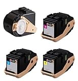 4PK Caire(TM) Premium Compatible Xerox Phaser 7100 7100N 7100DN Toner Cartridge 106R02605 106R02599 106R02600 106R02601 Black 10,000 pages, Color 4,500 pages (KCMY)