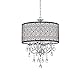 Jojospring Indoor 4-Light Chrome/Crystal/Metal Bubble Shade Chandelier