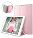 DTTO iPad Air 1st Edition Case, (NOT for iPad Air 2 and Air 3) Ultra Slim Lightweight Smart Trifold Stand with Flexible Soft TPU Back Cover [Auto Sleep/Wake], Rose Gold