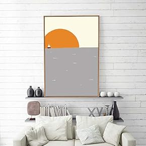 Framed Home Artwork Abstract Simple Style for Living Room Bedroom
