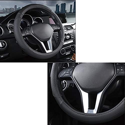 あすつく 快適 耐摩耗 滑り止め ハンドルカバー トラック 家電 カメラ 直径36 50cm 14 2 19 7インチ ステアリング パーツ レザー Lmhx 車ハンドルカバー Suv レザー 車用 4色オプション B07rtvmwzr