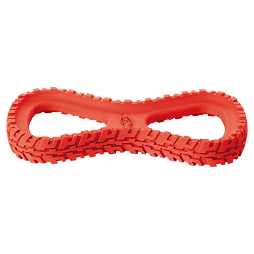 Nerf Dog 10" Tire Infinity Tug Durable Dog Toy, Red, Large