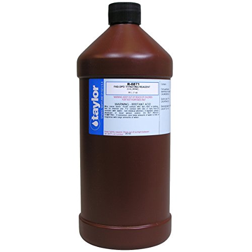 Taylor R0871-F Replacement Pool Reagents FAS-DPD Titrating Reagent - 1 Quart.
