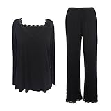 Sleepy Time Women's Bamboo Pajamas, Hot Flash Menopause Relief PJs, V Neck