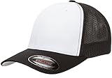 Flexfit Trucker Cap. 6511 - Black / White / Black - One Size
