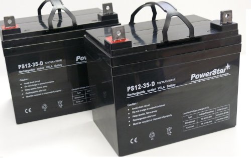 PowerStar Deep Cycle 12V 35 U1 Golf Cart Batteries - 2 Year 