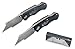 Set of 2 Vulcan Gear Utility Knives Box Cutter Set with 10 Extra Blades Included