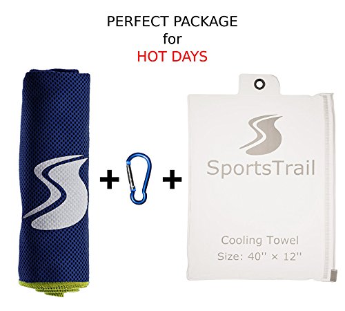 image for SportsTrail Cooling Towel, Ice Sports Towel, Stay Cool with 40''×12''