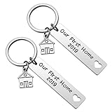 Our First Home Keychains 2020 Housewarming Gift New Home Gift New House Keyring