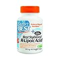 Doctor's Best Best Stabilized R-Lipoic Acid Featuring Bioenhanced Na-RALA (100 mg), Vegetable Capsules, 60-Count (Pack of 3)