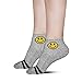 MEATFLY. Women's No Show Low Cut Ankle-Compression Funny Socks 2 Pairs Packs (Gray-2)