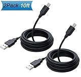 PS3 Controller Charging Cable 10ft, Mini USB Charger Cable Cord for Sony PlayStation 3/ PS 3 Slim SixAxis Controller 10 Feet 2Pack