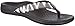 Vionic Tide Sequins Thong Flip Flop Sandal Shoe - Black/White - Womens - 9
