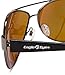 Eagle Eyes Magellan Aviator Sunglasses - Shiny Black Frame Polarized Sunglasses