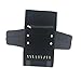 UnionPlus Small Velvet Travel Jewelry Case Roll Bag Organizer for Necklace Bracelet Earrings Ring, Black