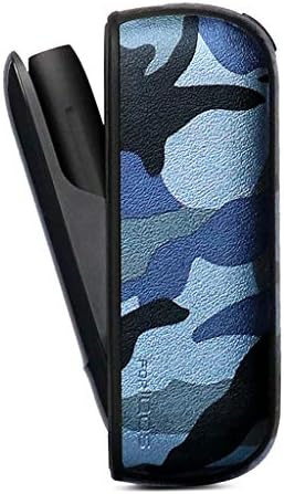 Karazhan - Protective Case Storage Bag Cover Carrying Holder Wallet Pouch Camo Anti-Slip for IQOS 3.0 Electronic Cigarette (Blue)