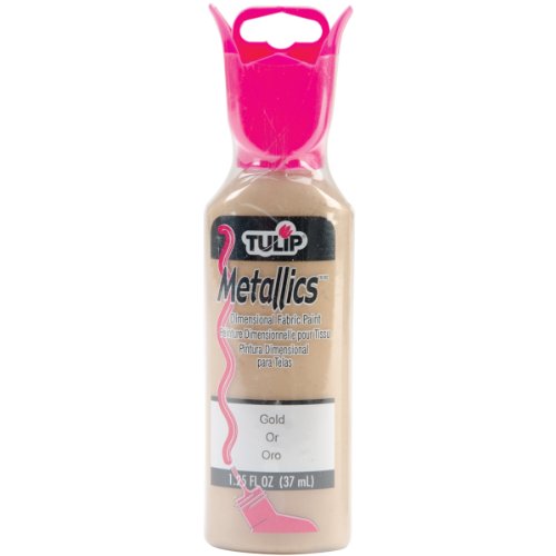 Tulip Dimensional Fabric Paint 1-1/4 Ounces-Metallics-Gold