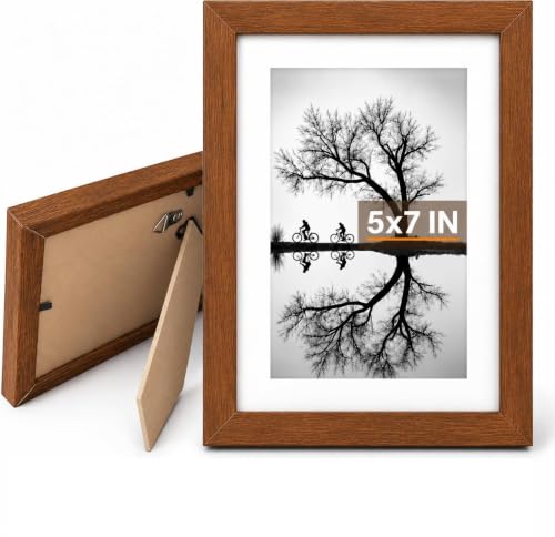 FITIMOR 1 Pack Picture Frame, 5x7 Inch, Brown Photo Frames, Small Frames at Amazon