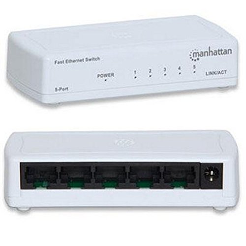 Intellinet 5-Port 10/100Mbps Fast Ethernet Office Switch (Plastic) (502023)