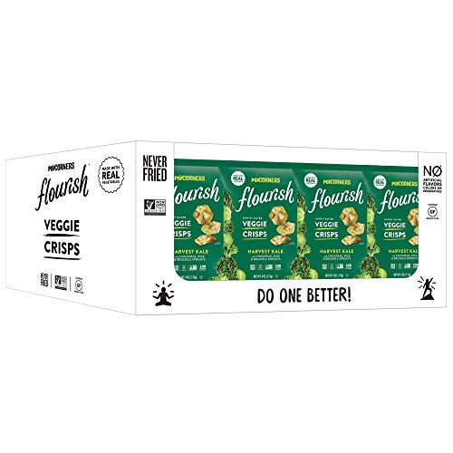 Popcorners Flourish Harvest Kale Veggie Crisps PlantBased Protein
