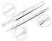 JPNK Blackhead Remover Comedones Extractor Acne Removal Kit for Blemish, Whitehead Popping, Zit Removing for Nose Face Tools with a Leather bag (6 Pcs, 3 Tweezers Pack)