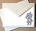 Robot Note Cards (24 Non-foldover Cards and Envelopes)